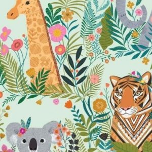 Fabric PLAN1731 Dashwood Our Planet Icons Mint